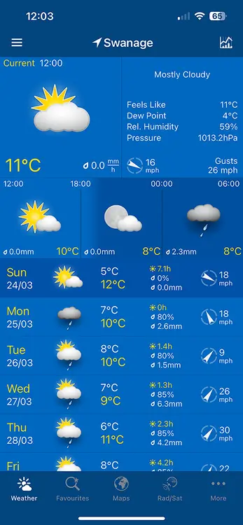 Weather Pro App Screenshot