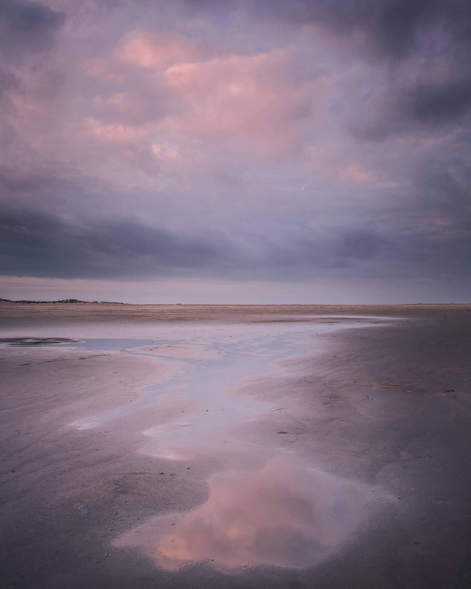 A tranquil image of a beach scene