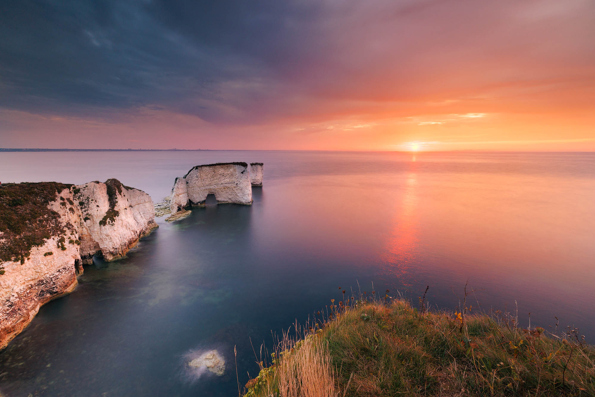 Old Harry Rocks Limited Edition Print By Andy Farrer